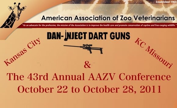 Dan-Inject Dart Guns Will Attend The 43rd Annual AAZV Conference October, 2011